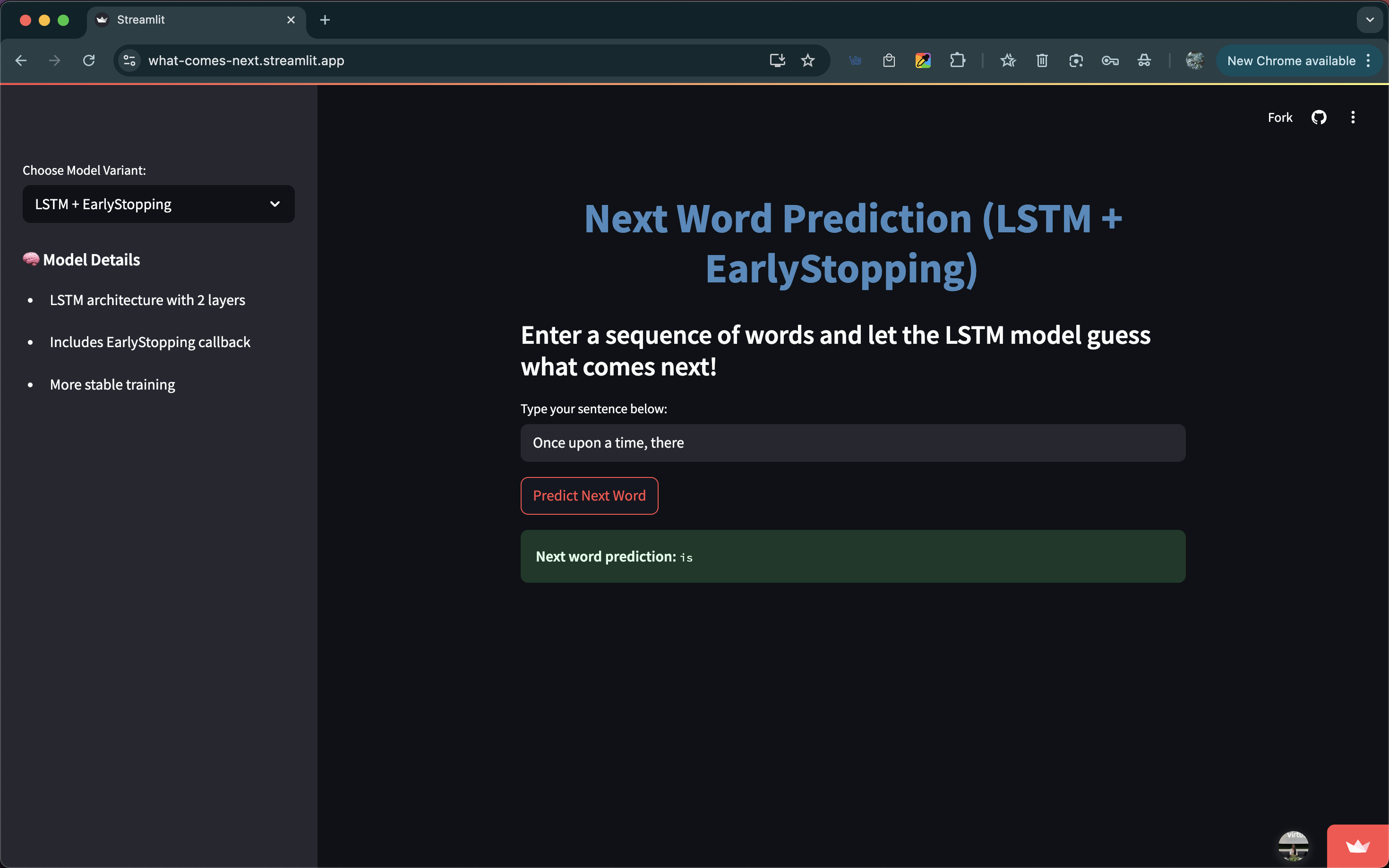LSTM/GRU Next-Word Predictor Project