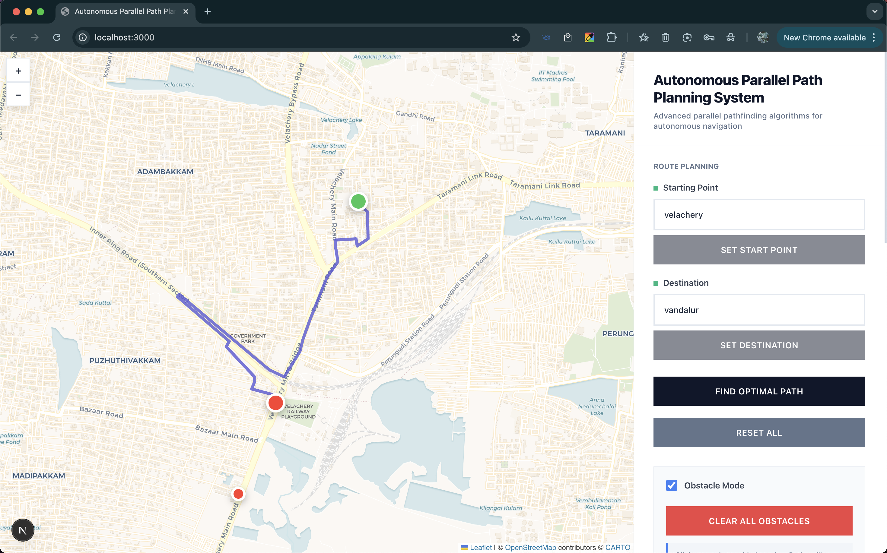 Autonomous Path Planning Project